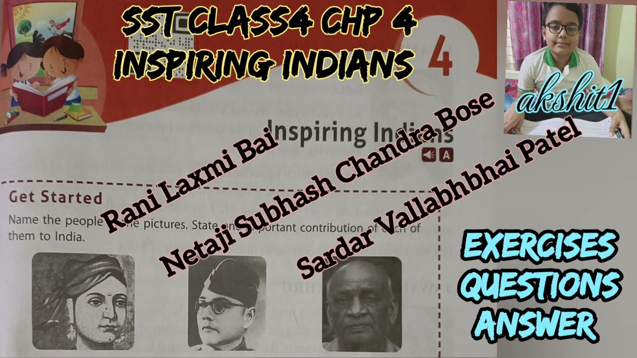 Inspiring Indians / Exercises Questions Answer/ sst Class4&lrm;@akshit1