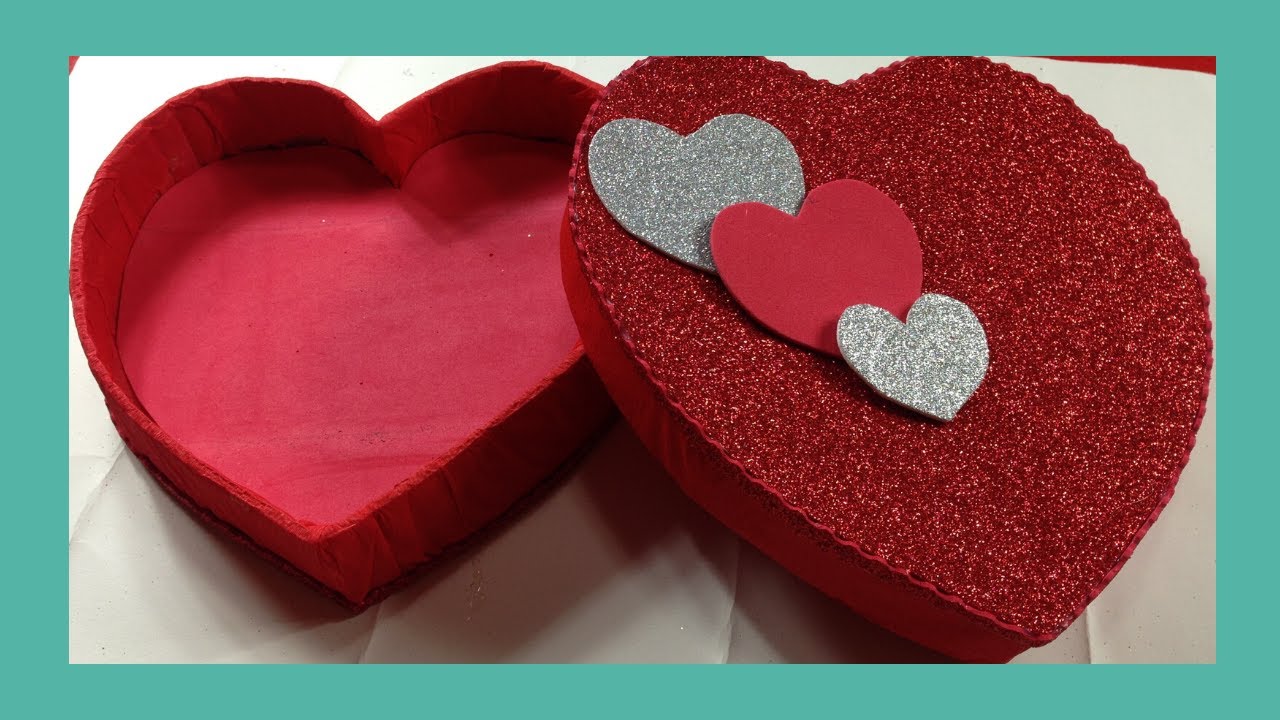 Manualidades para san Valentín/ Caja en forma de corazón