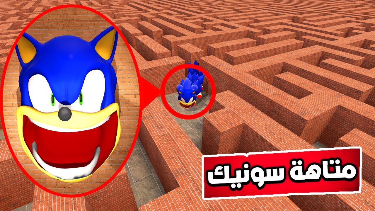 الهروب من دودة سونيك  في اكبر متاهة في العالم 🤯🔥Garry's Mod