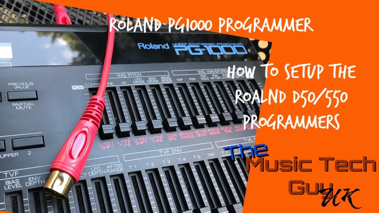 How to set up the Roland PG-1000 Programmer with your Roland D-50 / D-550