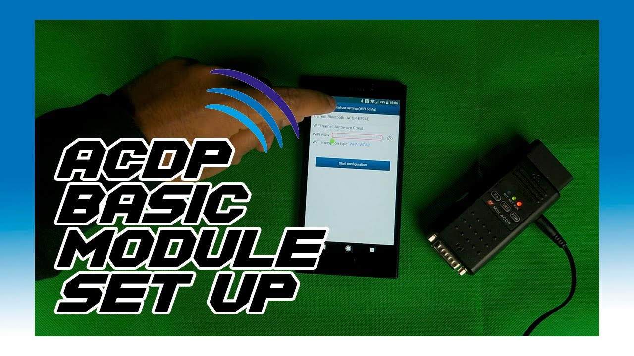 ACDP Basic Module Set Up Tutorial
