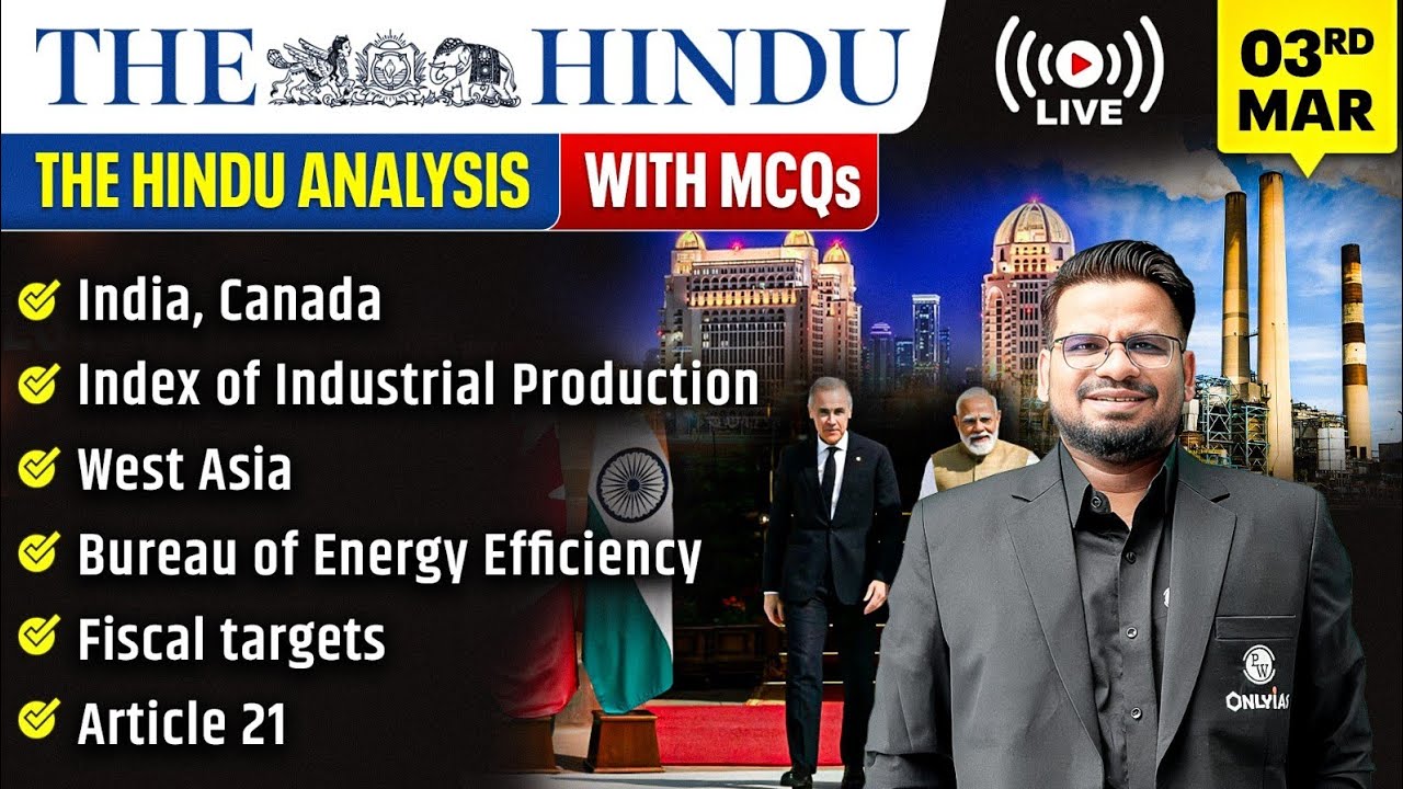 The Hindu Analysis | 3rd March 2026 | The Hindu Newspaper  - Practice Questions | Prashant Sir