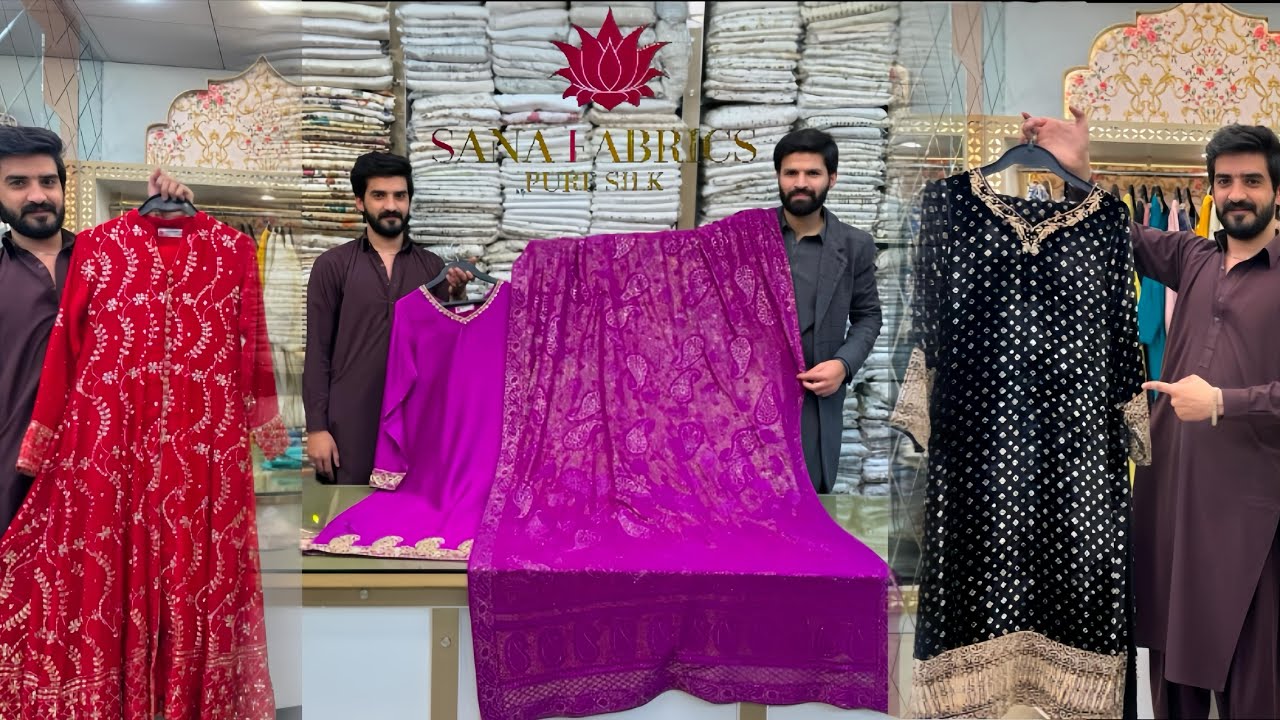 Designer Mukesh Zardoziwork | GotapattiWork On Pure Rawsilk | Stiched Dress |  Banarsi Nikka Dress