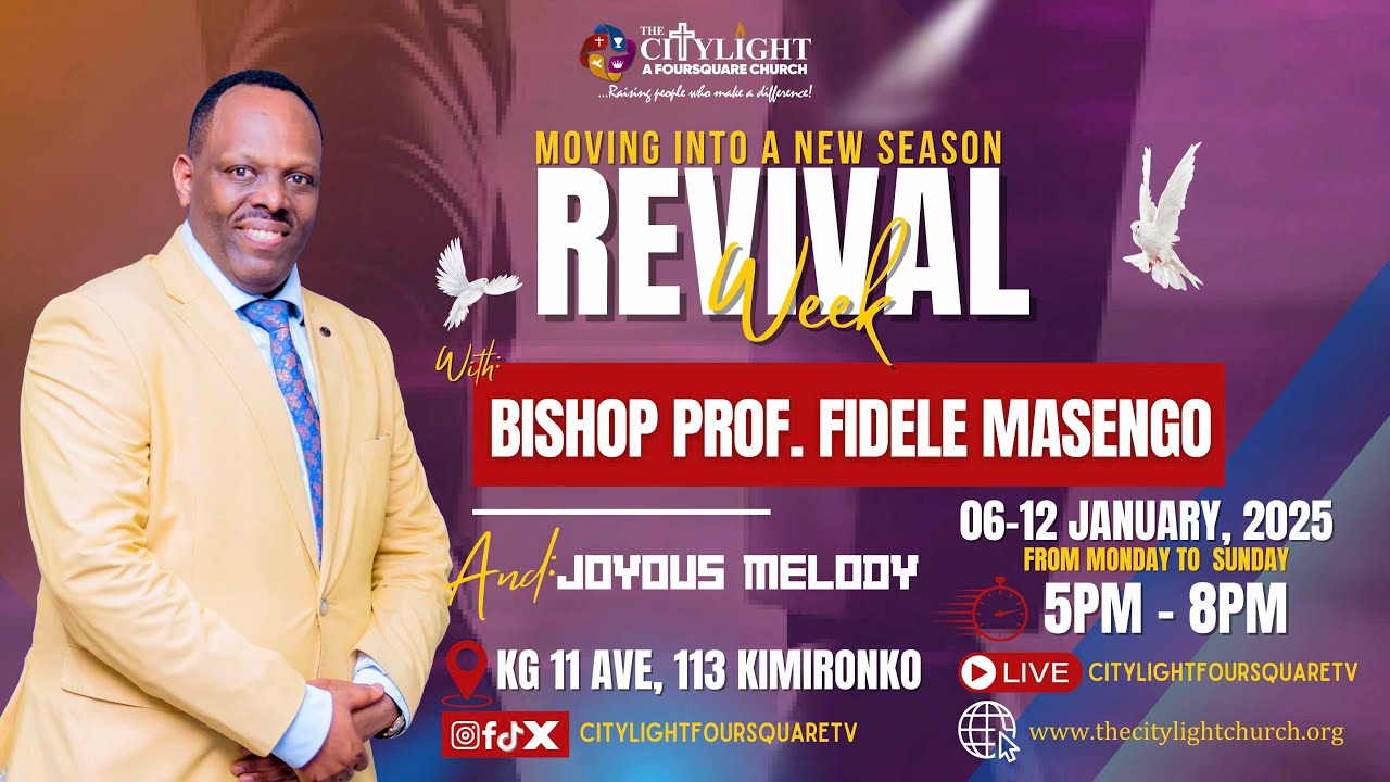 MOVING INTO A NEW SEASON  PROF. BISHOP FIDELE MASENGO //2025 A YEAR OF MOVING FORWARD//