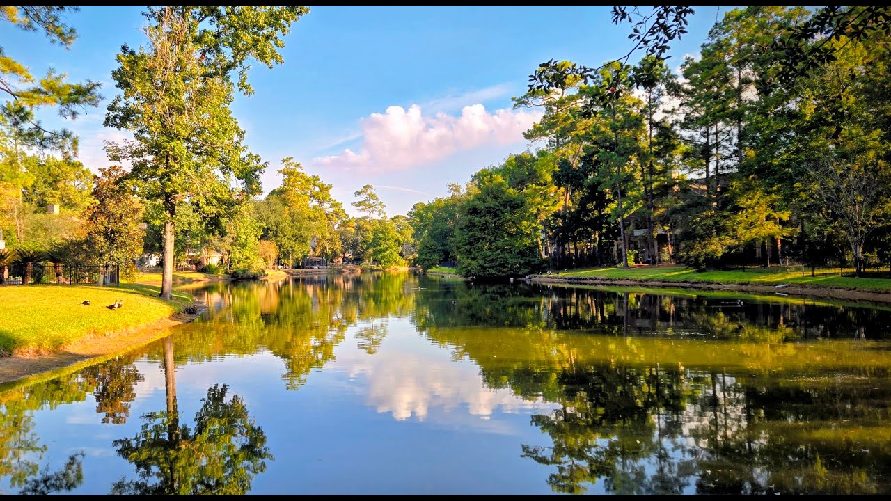 38 Min Bike Ride The Woodlands -  Meadowlake Park   Research Forest Dr & W Panther Creek Dr s