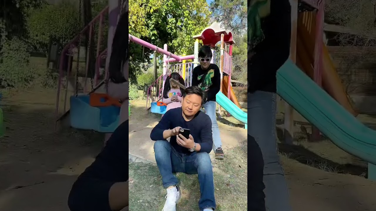 Smart kids almost hit dad 🥺🥰 LeoNata family #shorts TikTok