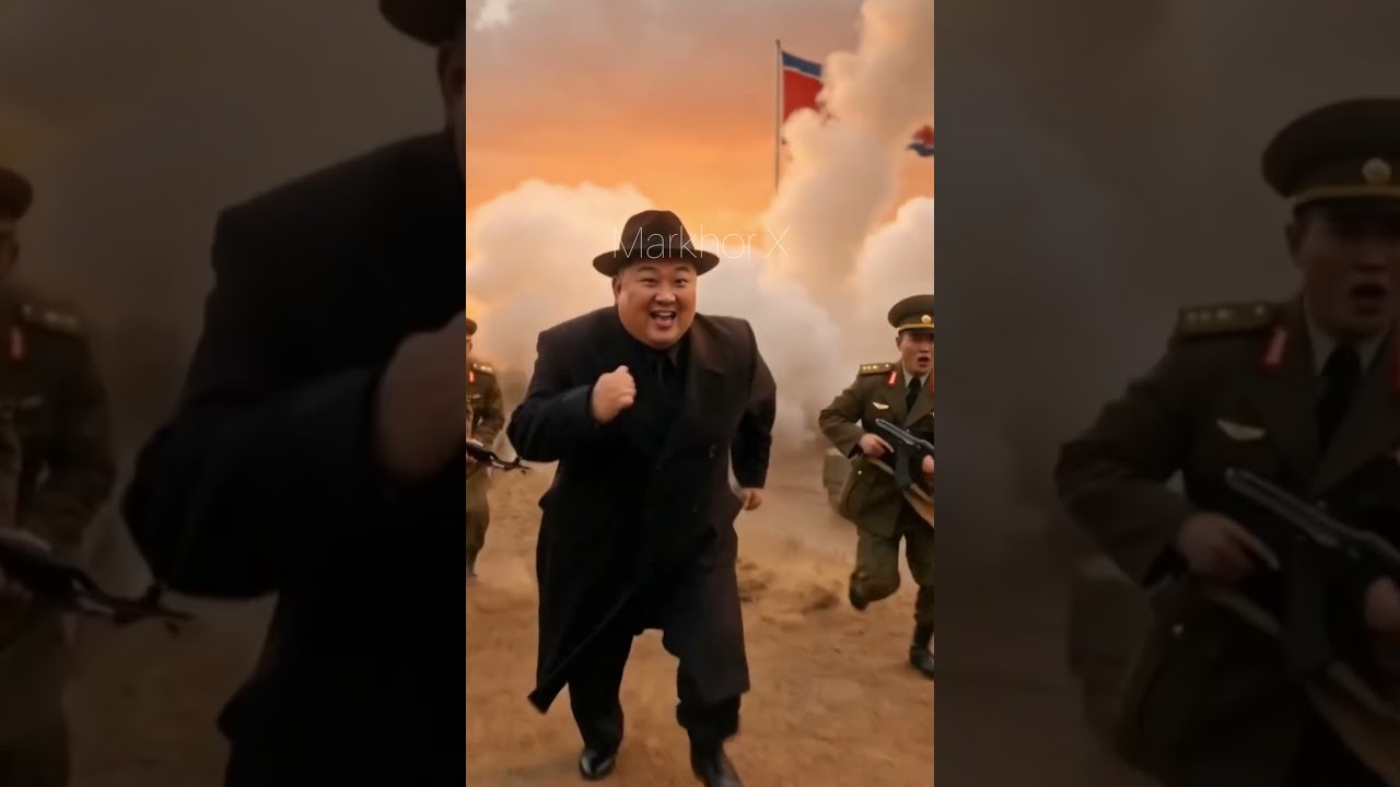 Kim Jong Un Crying for Attack 😂 | AI Funny Video | Trump & Netanyahu Tea Scene