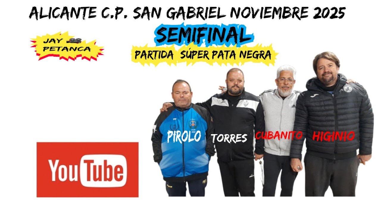 Alicante C.P. San Gabriel  Torneo de Petanca Dupletas Arregladas Noviembre 2025
