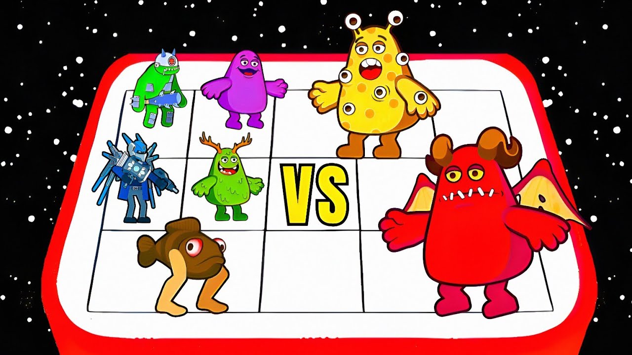 THE FISH VS GRIMAZE MERGE WAR - Merge Monster Battle, New Merge Game