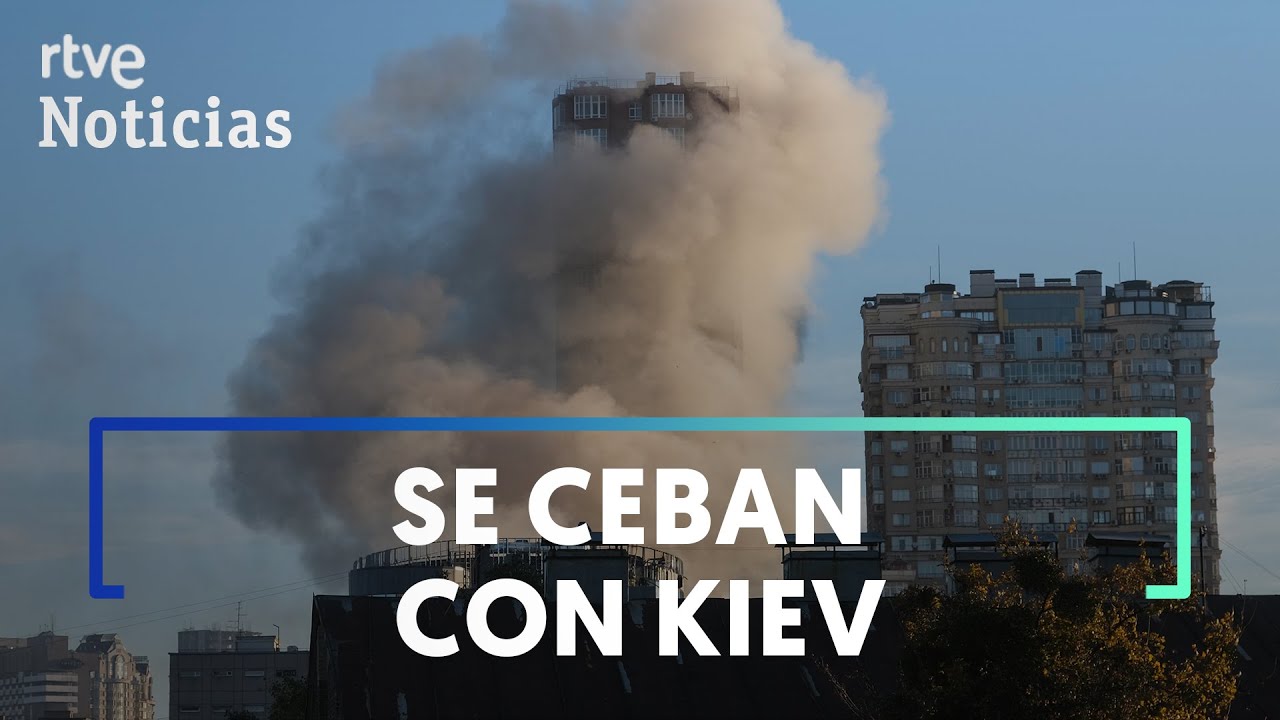 GUERRA UCRANIA: RUSIA bombardea de nuevo KIEV con DRONES SUICIDAS IRANÍES | RTVE Noticias