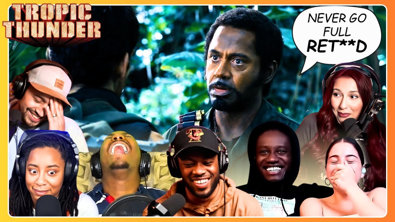 HYSTERICAL NEVER GO FULL RET**D Reactions 🤣 TROPIC THUNDER (2008) Movie Reaction Compilation Mashup
