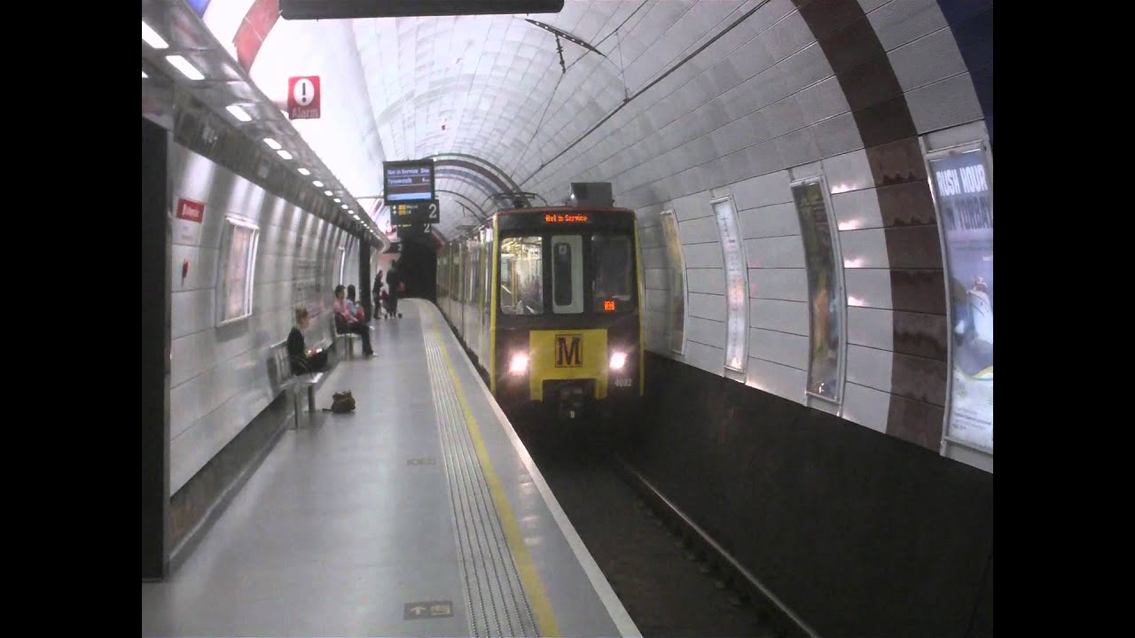 Tyne and Wear Metro - Metrocars 4082 and 4057 passing Haymarket