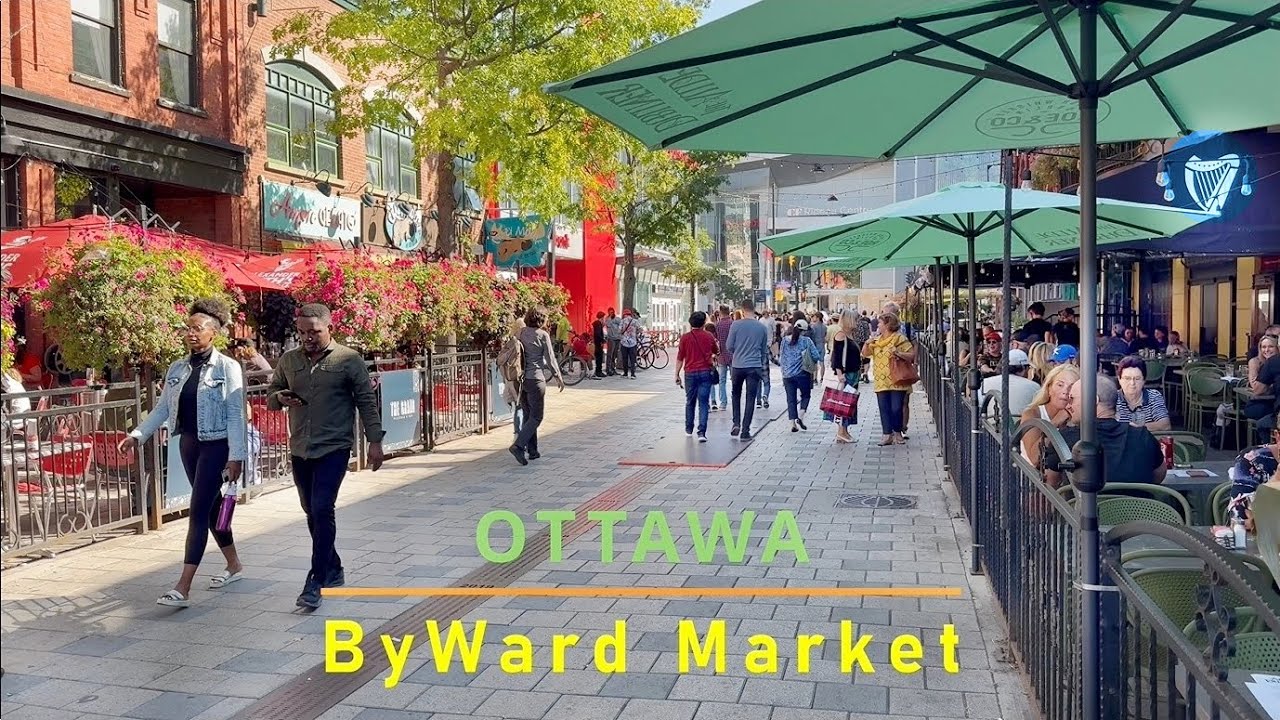 Ottawa ByWard MARKET Street Performers and Food 4K🇨🇦 CANADA Travel