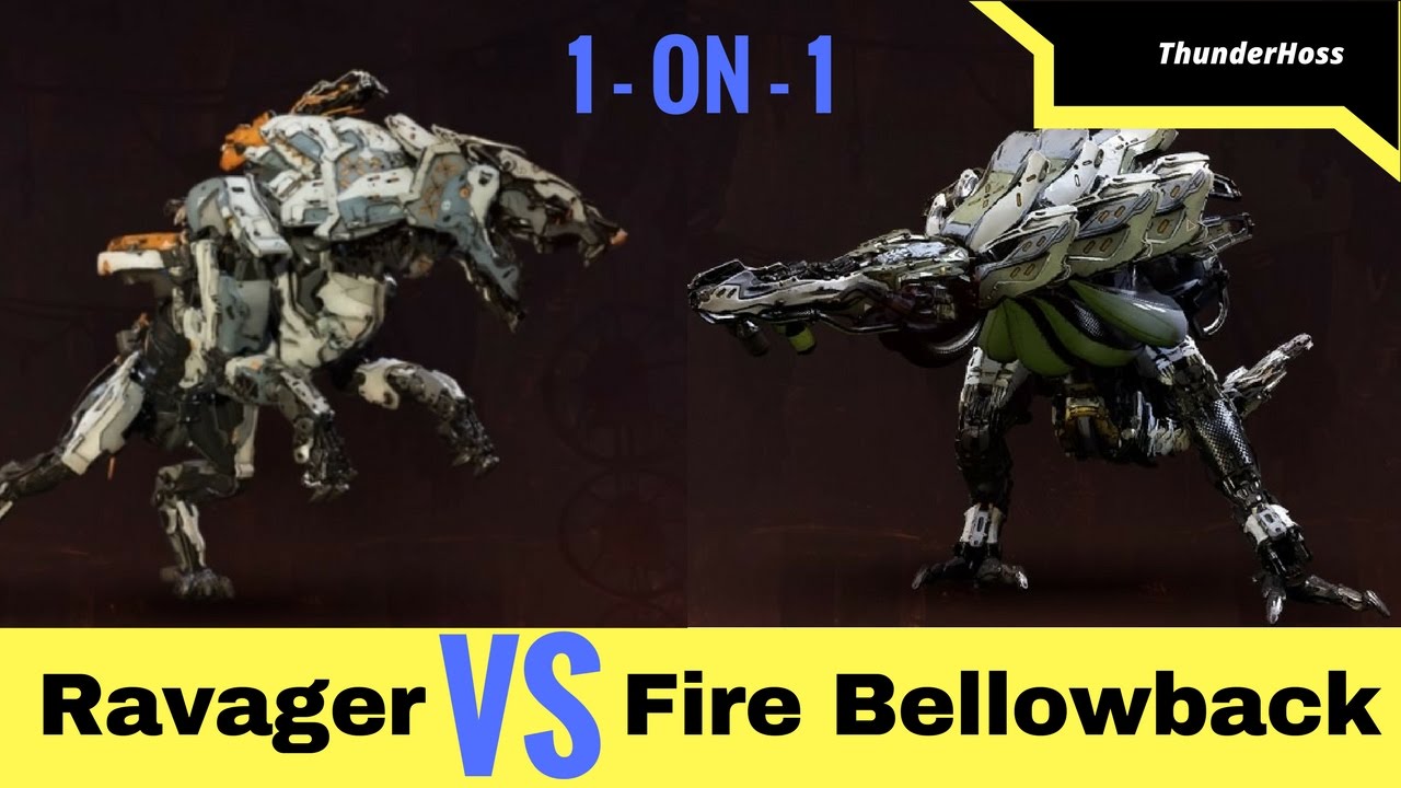 Horizon Zero Dawn - Fire Bellowback VS Ravager (Horizon Fight Club #25)