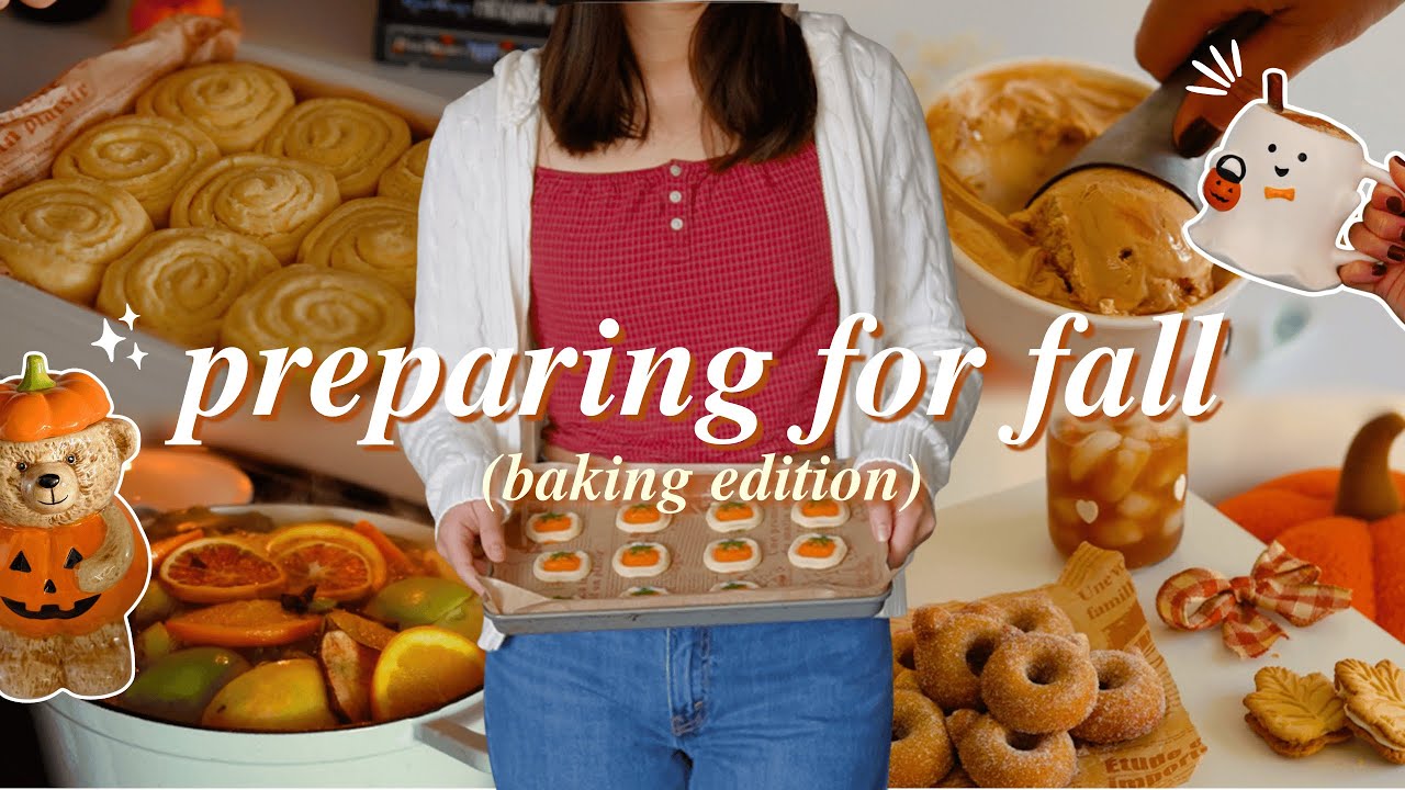 preparing for fall 🧸🍂☕️ cozy baking summer-to-fall desserts