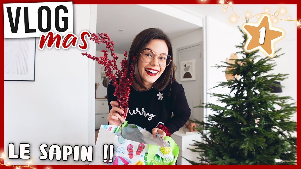 VLOGMAS 1 • J'installe le sapin !