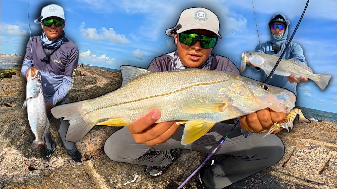 This Rock Jetty Was LOADED With Fish!! Nonstop Action…