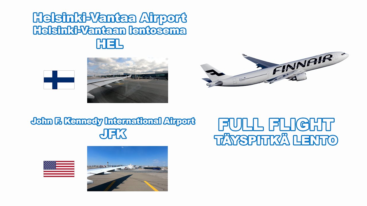 Finnair | HEL - JFK | AY5 | FULL FLIGHT in Transatlantic