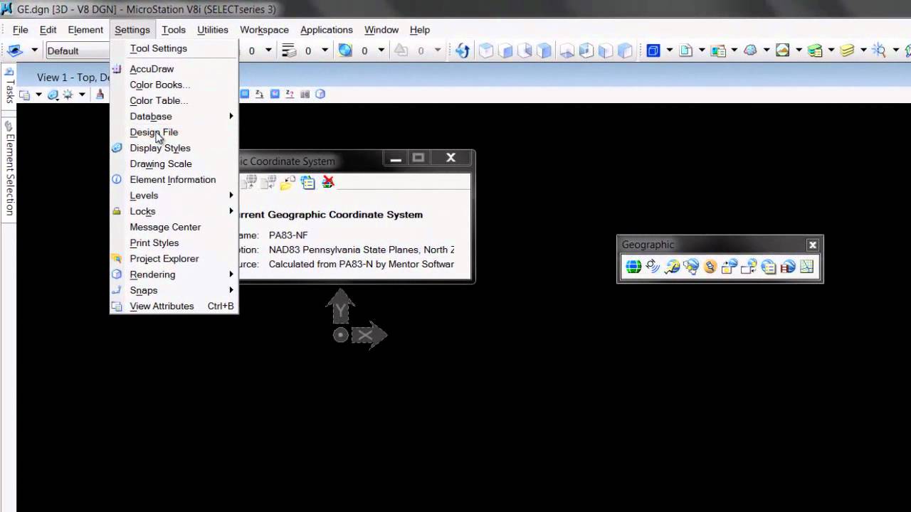 Google Earth & MicroStation Part 1- Coordinate System