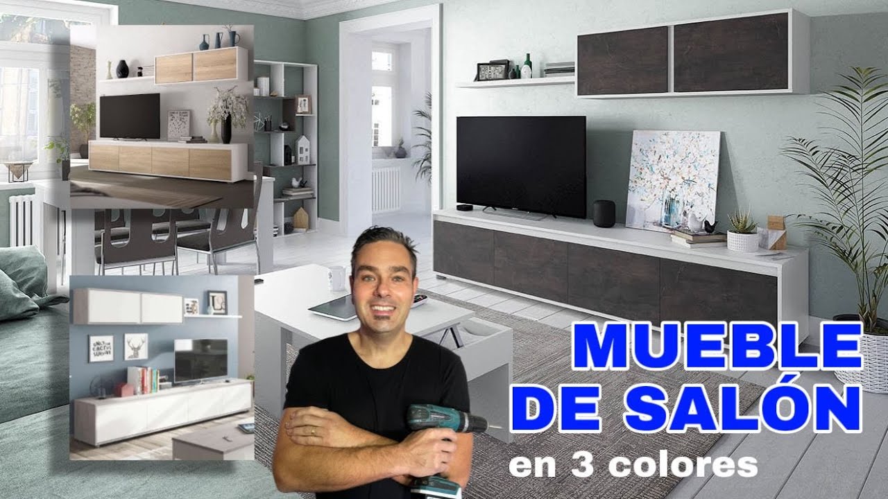Salón TV comedor referencia 810418, 810462 y 810496 con montaje.