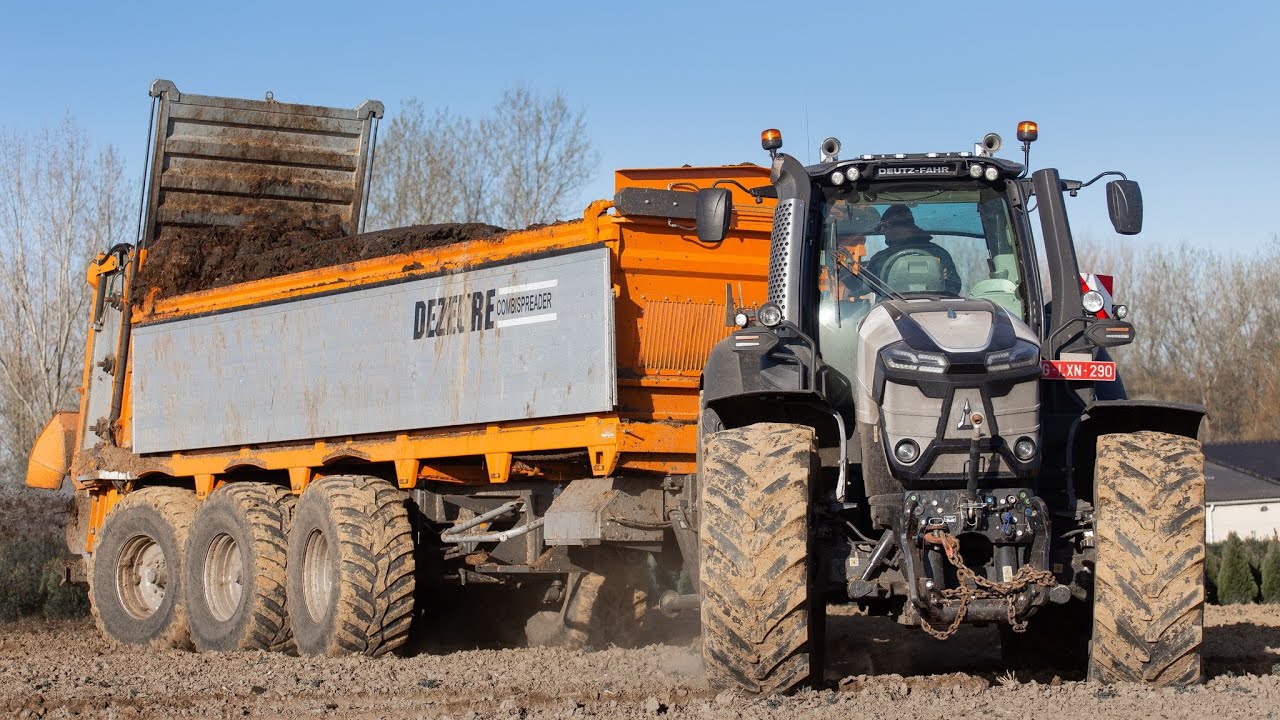 Deutz-Fahr 9TTV Warrior & Dezeure Combispreader😲 | Mest spreiden XXL | De Gelder-Thir&eacute; 😍