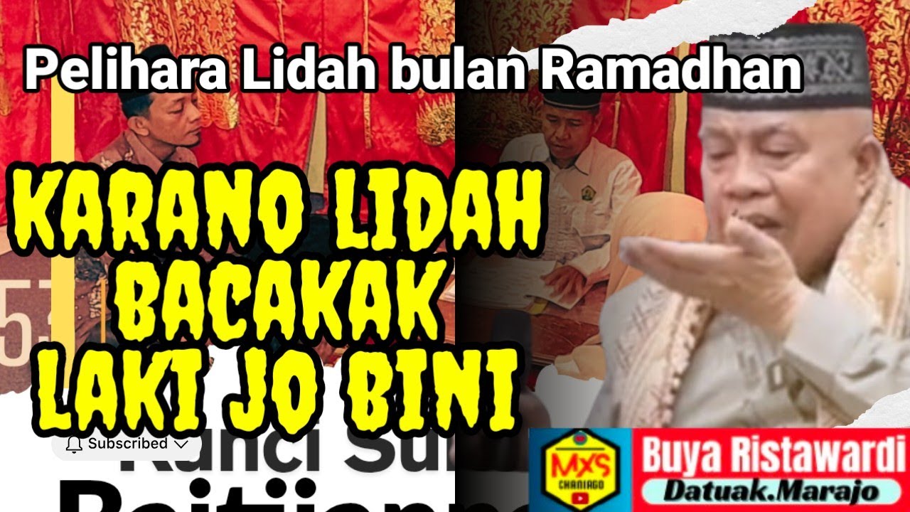 🔴 Buya Ristawardi dt Marajo: Karano Lidah Bacakak Laki jo Bini #ceramahbahasominang #ceramahlucu 