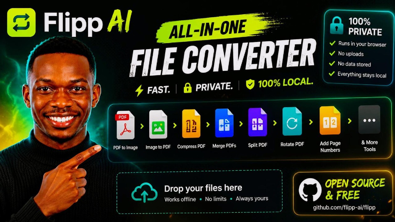 Flipp AI Review | Free Local File Converter That Protects Your Privacy 🗂️ EP #534