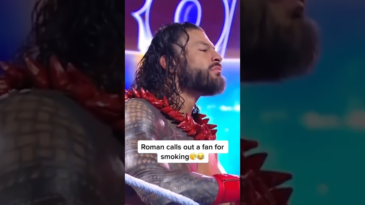 Roman Reigns smells weed in the crowd 🤣 #RomanReigns #Wwe #Marijuana #Weed