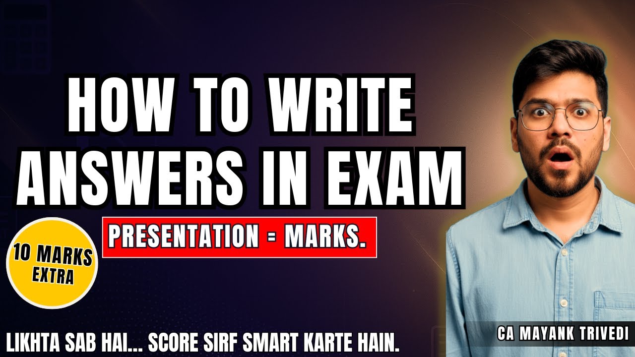 How to Write Answers in Exam ✍️ | Score 10–15 Marks by Presentation | Last-Minute Writing 10 Tips