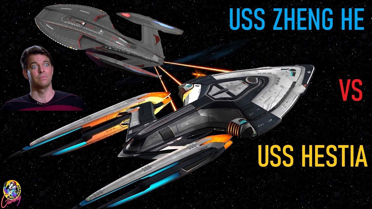 Viewer Request - USS Hestia VS USS Zheng He - Both Ways - Star Trek Starship Battles