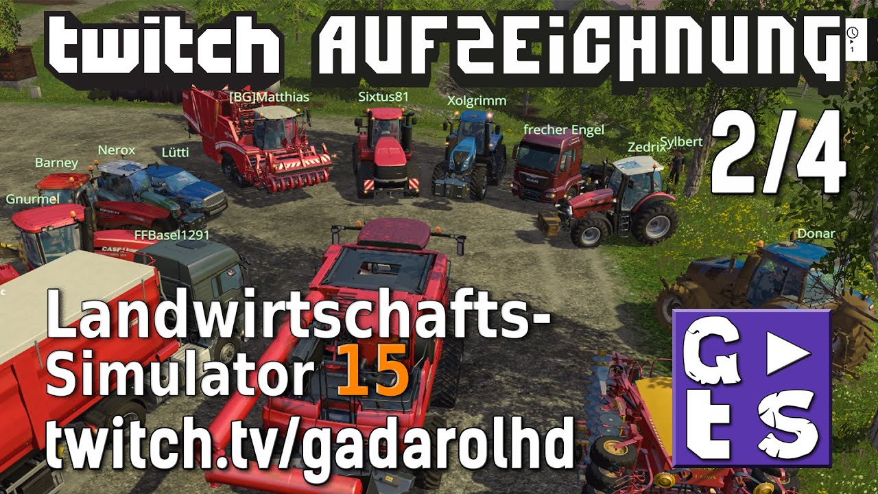 Gadarol LIVE: LS15 Aufzeichnung von der Community Server Farm Fragen an #gadalive auf Twitte - 2 / 4