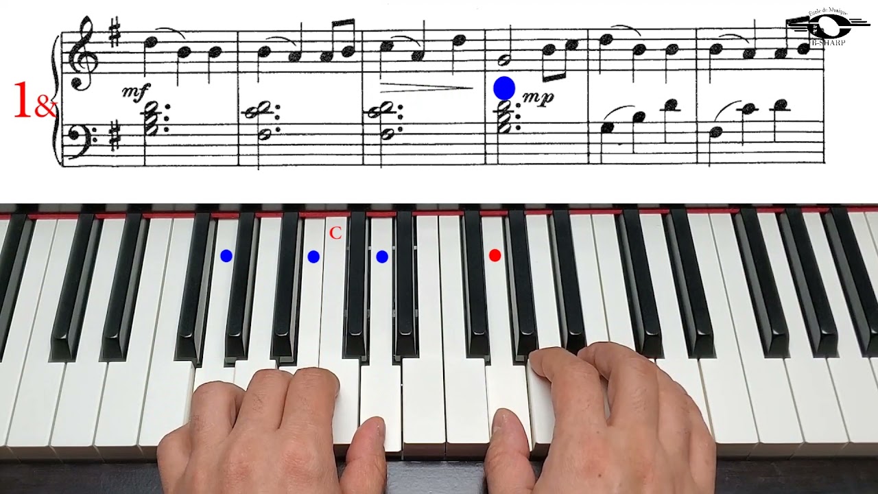 An Old Folk Tune, Slow version, John Thompson`s easiest piano course, Part 3