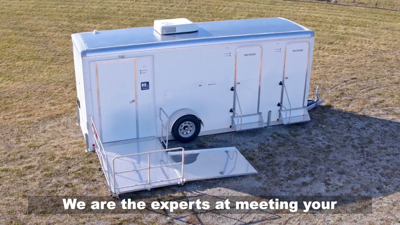 ADA Portable Restroom Trailer + 4 Station | Comfort Beach Series