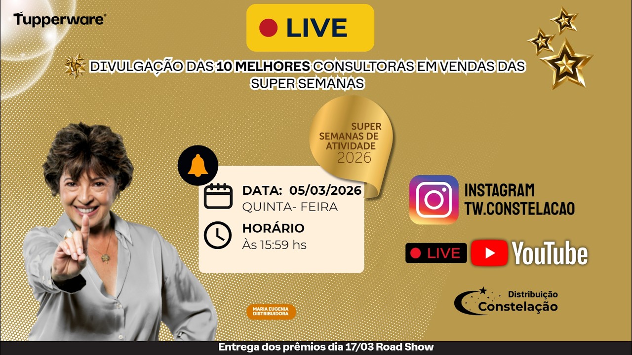 Divulgação das 10 melhores Consultoras em vendas das Super semanas