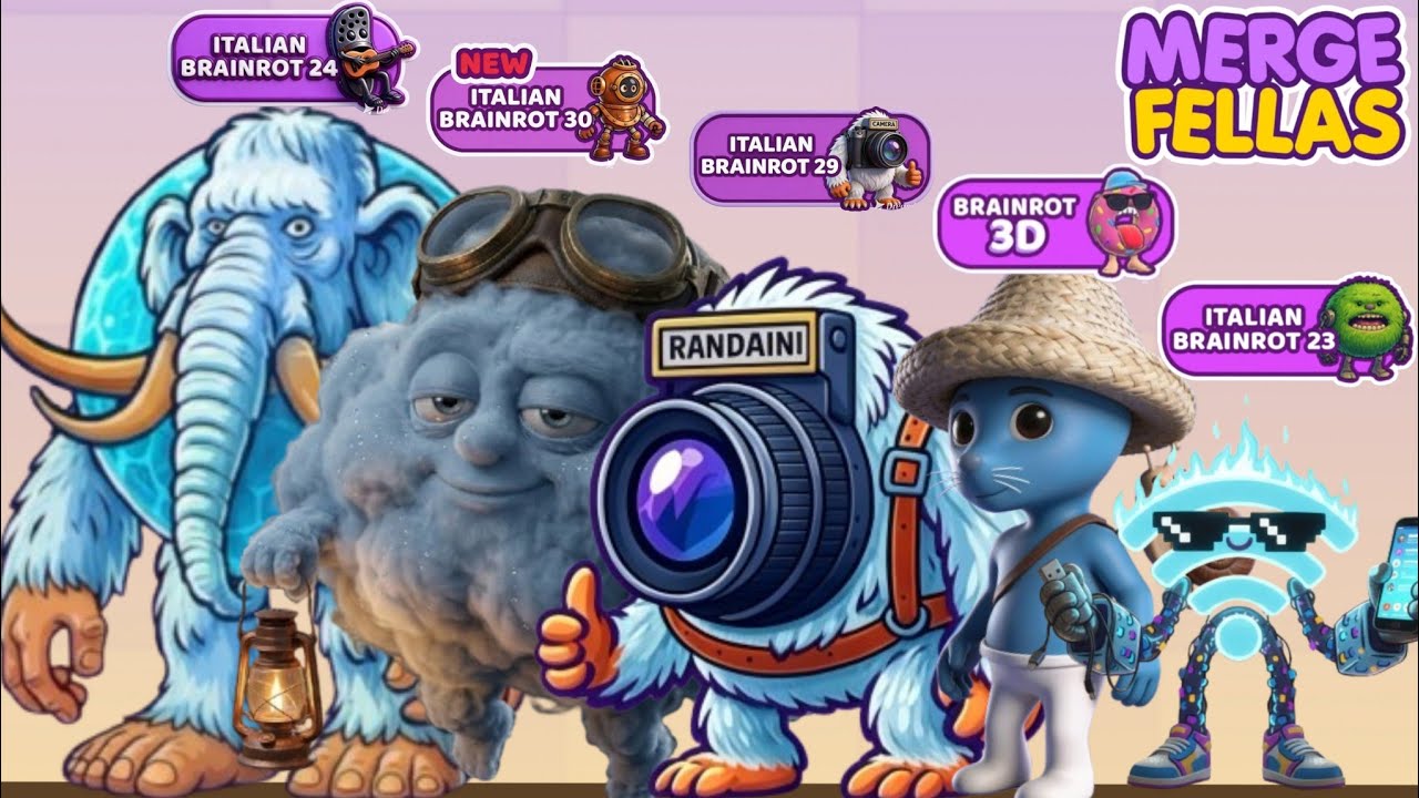 Merge Fellas BOSS + BOSS⁉️ITALIAN BRAINROT 30,29,24,23 & BRAINROT 3D - New Update Ultimate Max 