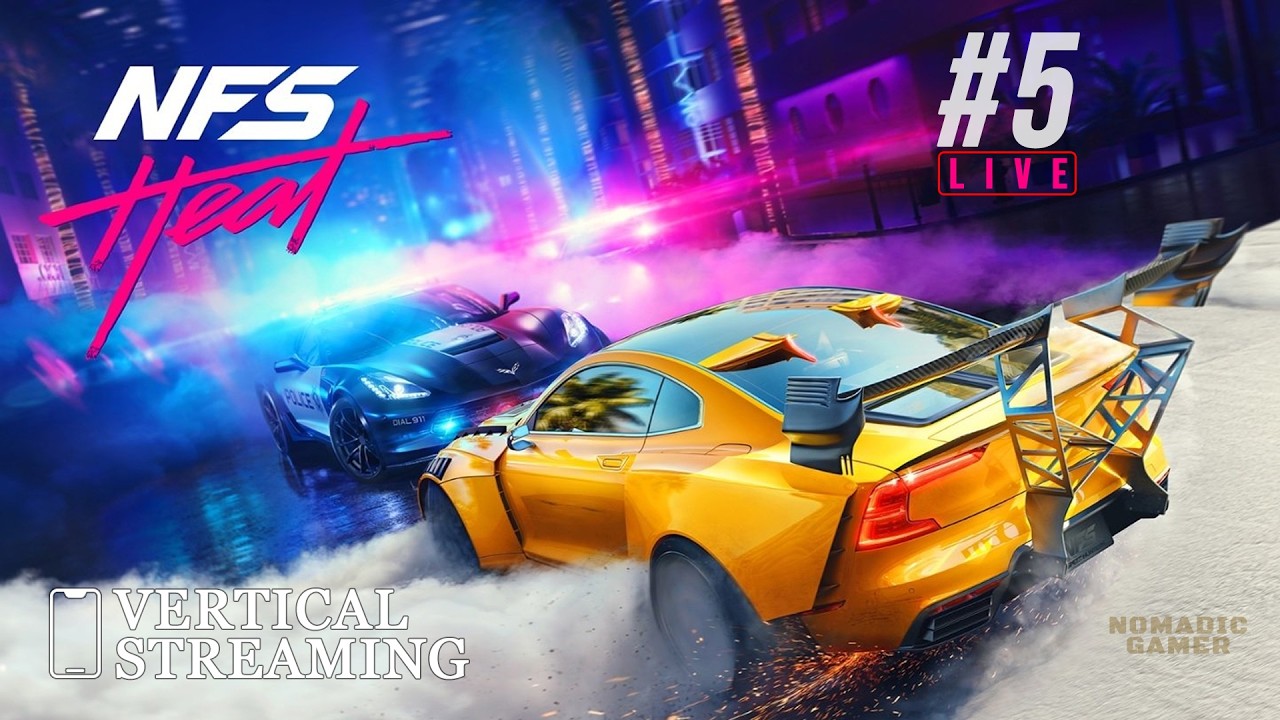 NFS Heat Live 🔴 High Speed Police Chase & Night Races