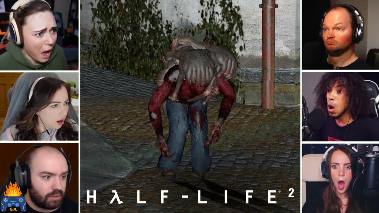 Gamers React to a Poison Zombie | Half-Life 2