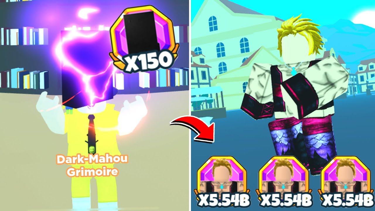 ANIME PUNCHING SIMULATOR ATUALIZOU E JÁ PEGUEI O NOVO GRIMORIO MYTHICAL E SECRETO