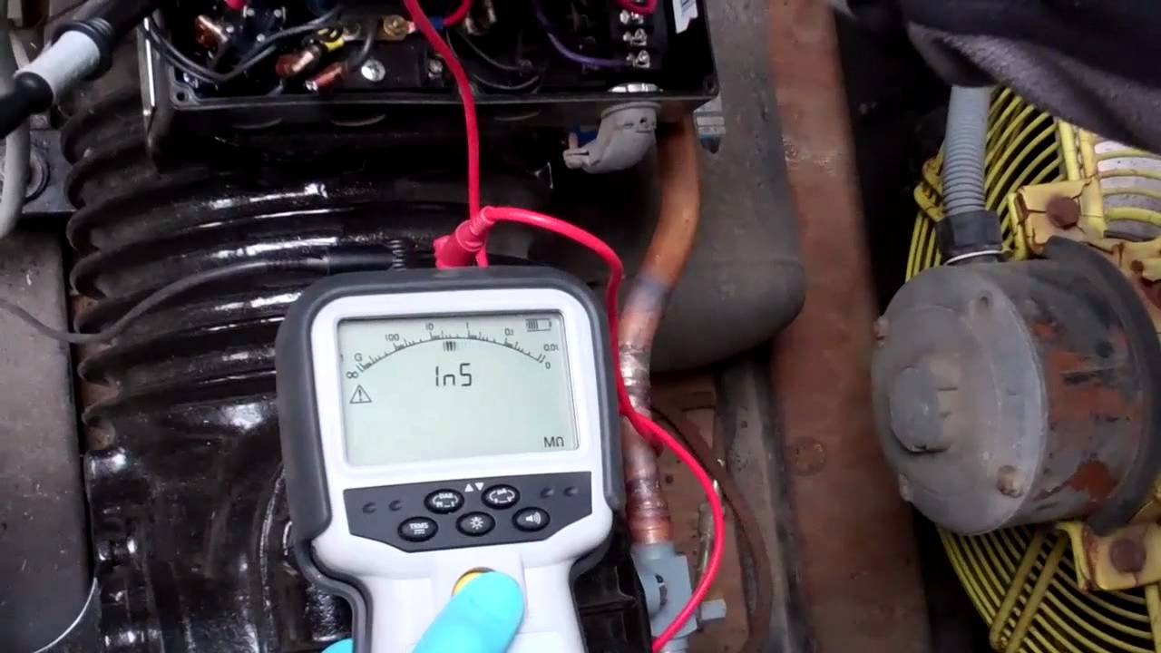 Shorted Copeland compressor motor