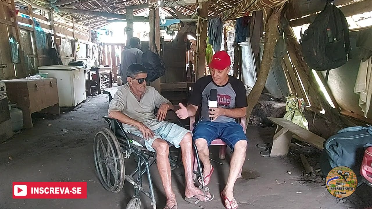 chico ozorio um dos homens que foi mais rico de serra pelada estar de cadeira de roda...