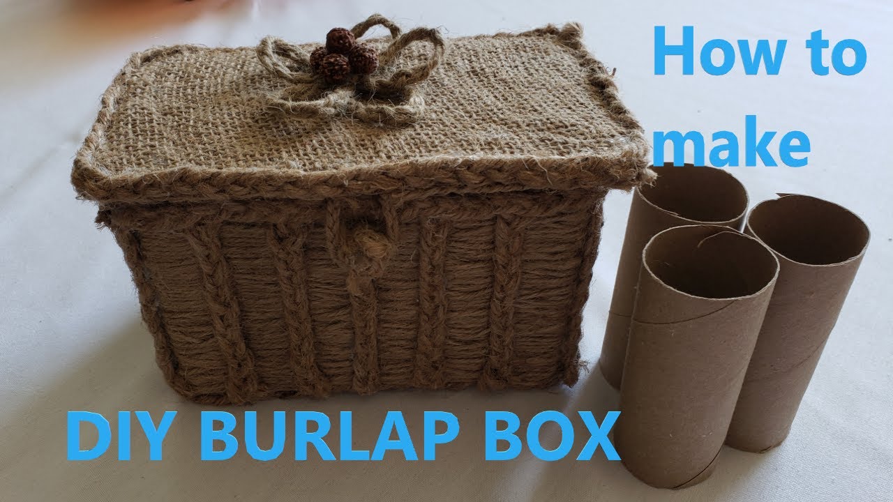 DIY Burlap Box
