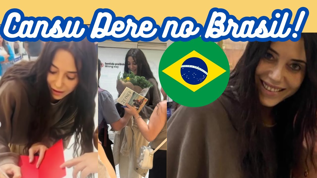 CANSU DERE NO BRASIL? A atriz passa por São Paulo e é recebida por fãs!