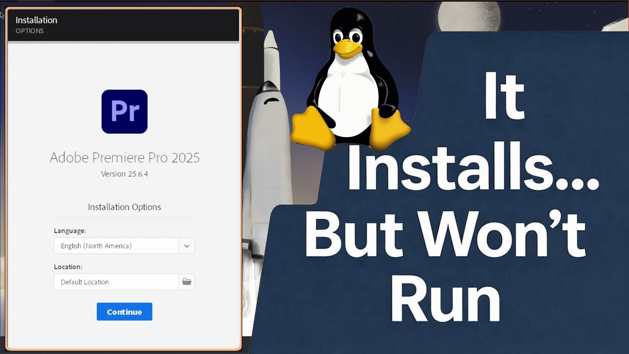 We can install Adobe Photoshop on Linux with a custom proton but ...