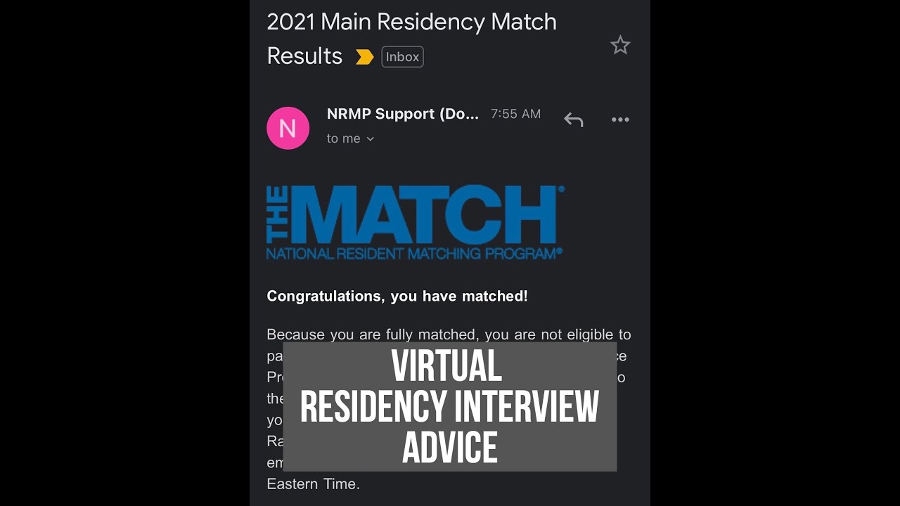 Advice for Residency Interviews - Couples Matching, Prep, Rank