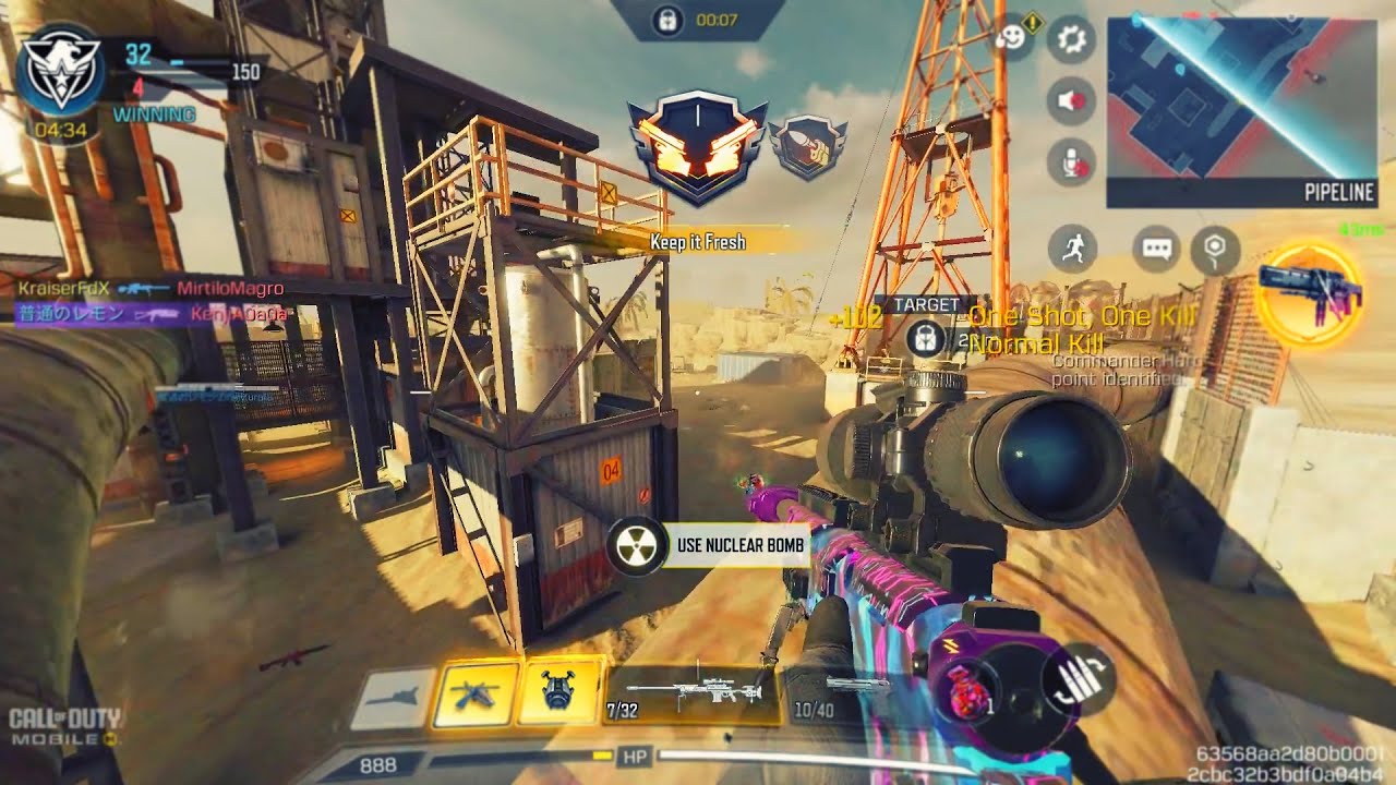50sec Nuke Insane Sniper Gameplay  - Call of Duty Mobile Multiplayer Gameplay