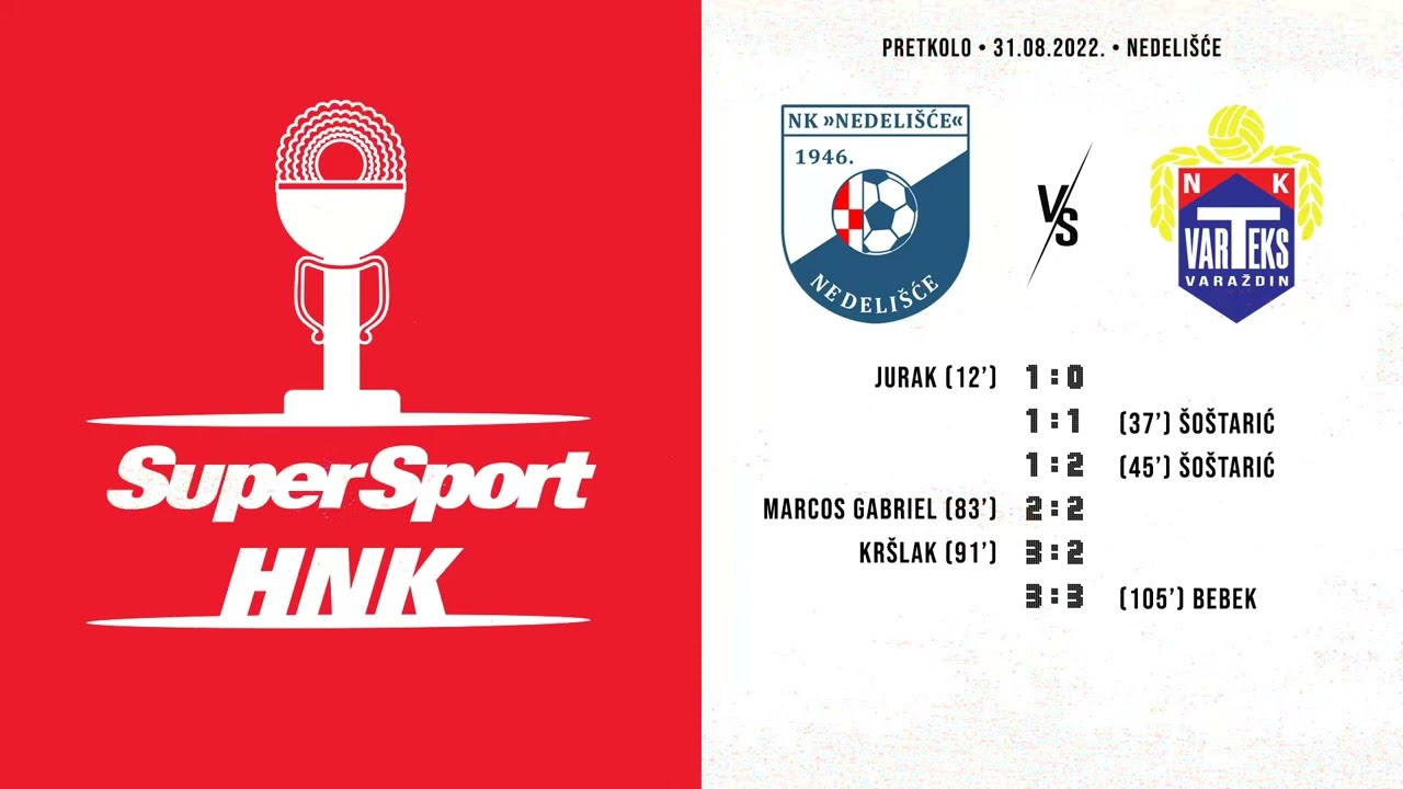 NK Nedelišće - NK Varteks 3:3, 5:4 (31.08.2022.)