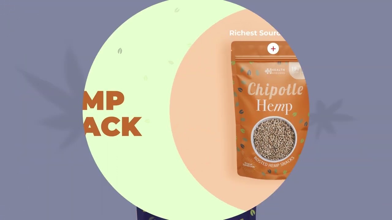 Flavored hemp seeds! product launch! Health Horizons