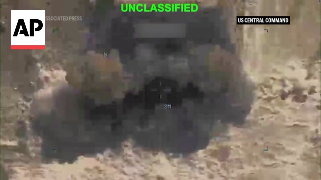 US military releases video showing latest airstrikes on Iran