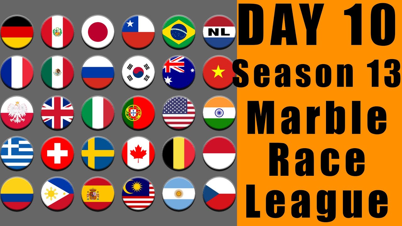 Marble Race League 2020 Season 13 Day 10 Marble Point Race in Algodoo / Marble Race King