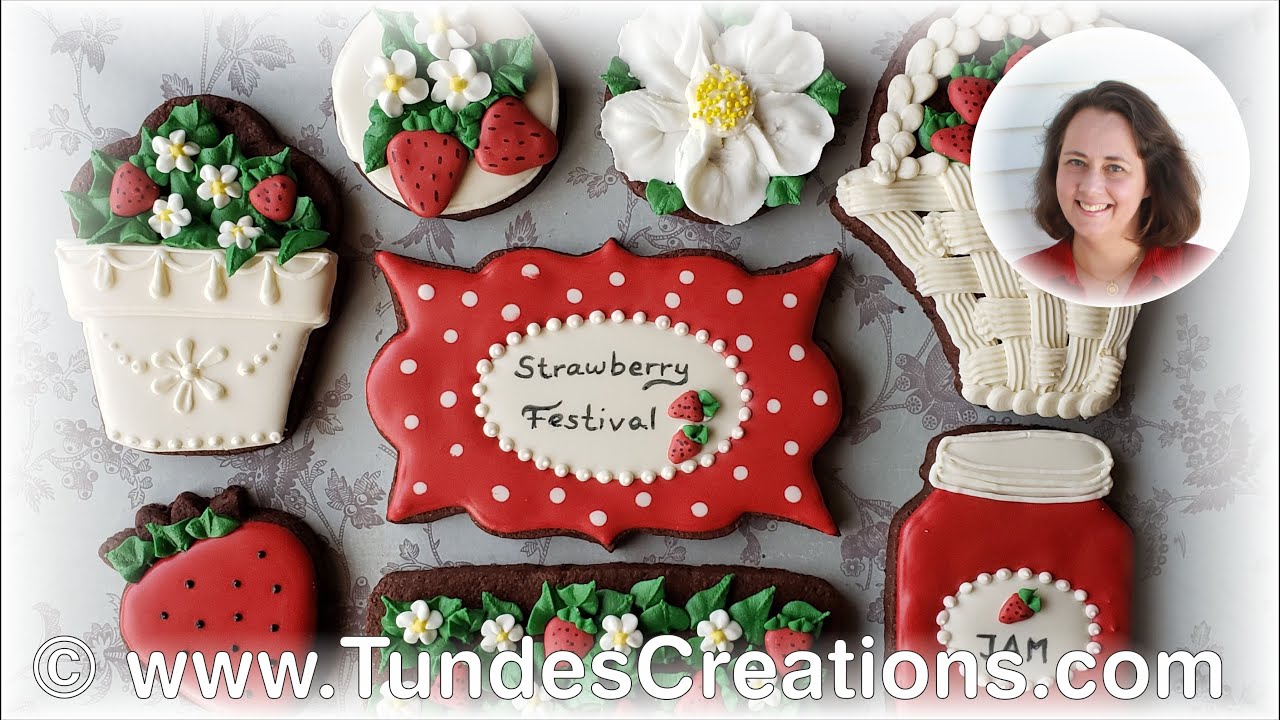 Strawberry festival cookies